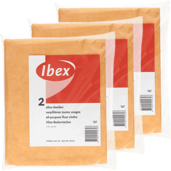 Viscose Dweilen - 12x stuks - 60 x 50 cm - schoonmaakdoeken - oranje