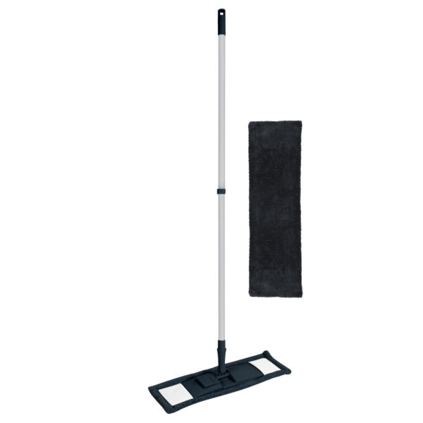 Urban Living vloerwisser microvezel dweil - met steel - blauw