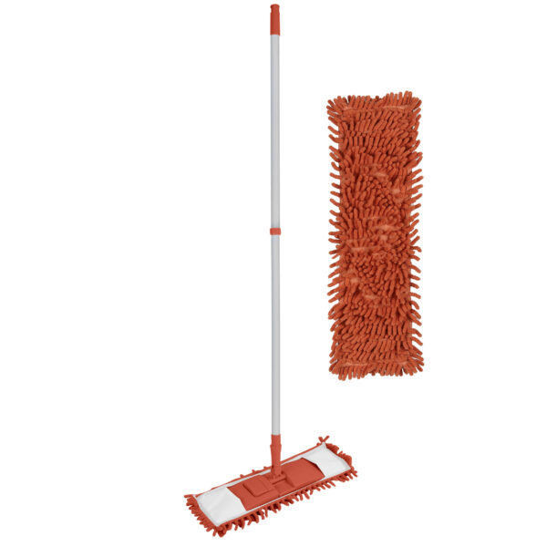 Urban Living vloerwisser microvezel dweil - met grote noppen - oranje