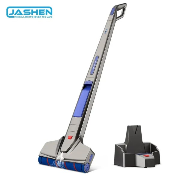 Jashen M12 Electric Mop Cleaner Handheld Wireless Electric Wiper Floor Mop Cleaner for Hard Floors & Tile